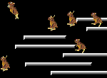 Leaping Lemmings screensaver Screenshot